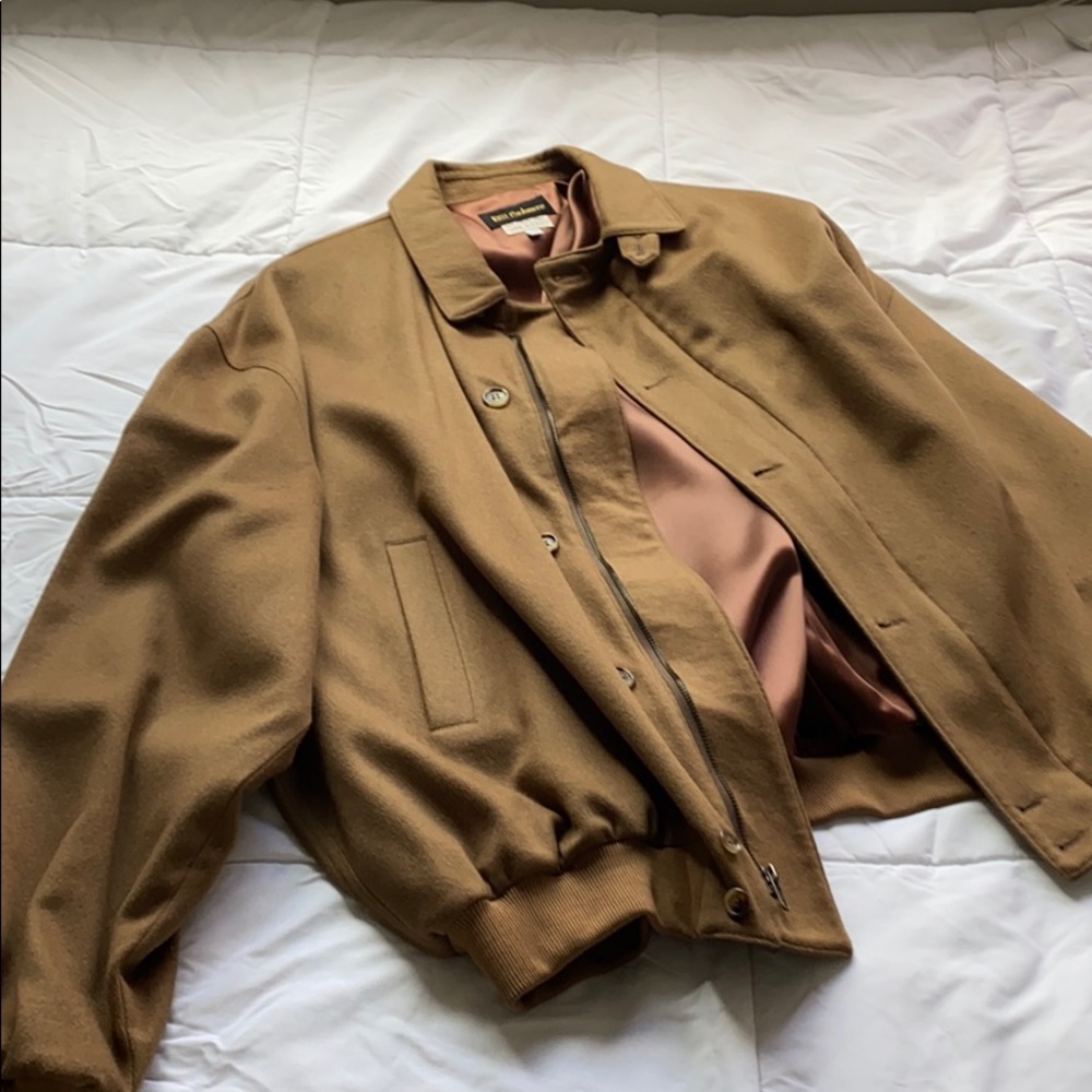 Men’s cashmere bomber